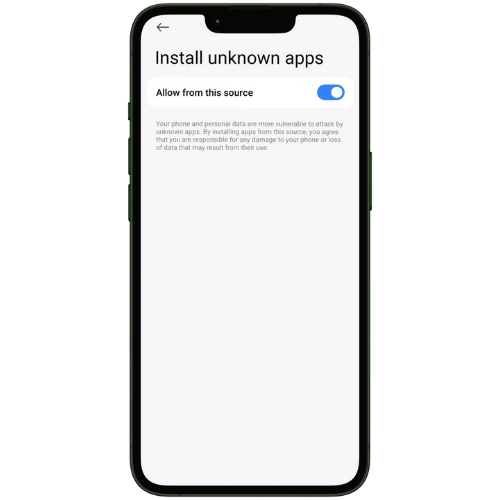 this images shows how APK file seeks permission